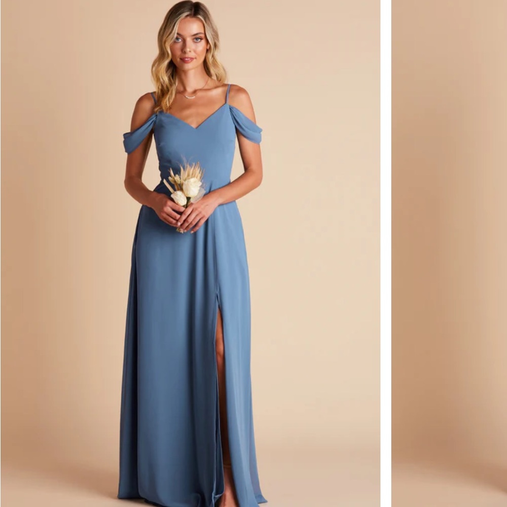 Devin Convertible Bridesmaid Dress (Birdy Grey, Twilight, Size Small)